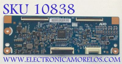 T-CON PARA MONITOR SAMSUNG / NUMERO DE PARTE 55.43T01.C34 / T430HVN01.6 / 5543T01C34 / NUMERO DE PANEL CY-KK043BGAVWH / MODELO LH43PMHP